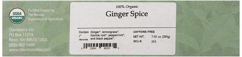 Davidson's Organics, Ginger Spice, 100-count Unwrapped Tea Bags - Image 2
